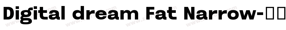 Digital dream Fat Narrow字体转换